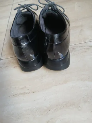 Zapatos Pitillos charol negros talla 37