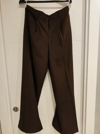 Pantalón ancho recto