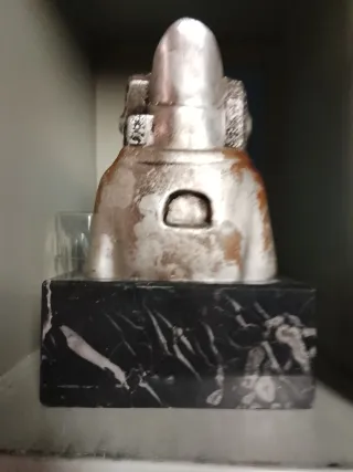 Figura Busto Mujer Mármol y Metal