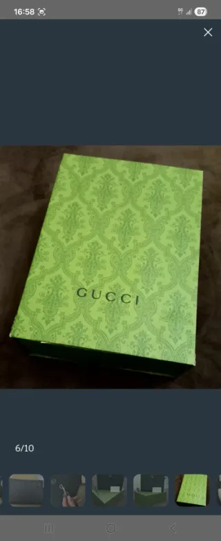 Pochette Gucci Grigio/Marrone