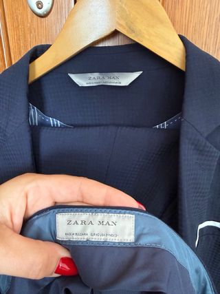 Traje Zara Man Azul Marino