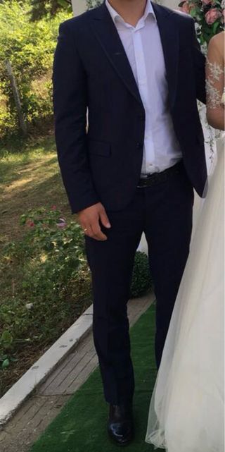 Traje Zara Man Azul Marino