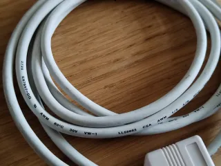 Cable alargador USB blanco