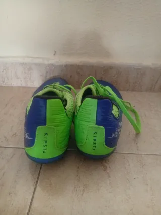 Zapatillas Fútbol Azul y Verde