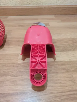 Cesta y Portabebés Bicicleta Rosa