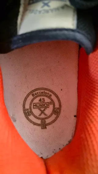 Zapatillas Munich Talla 43 Gris Naranja Azul