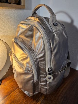 Mochila Kipling Seoul S Metallic Glow Nueva