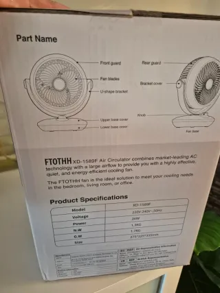 Ventilador de escritorio silencioso NUEVO