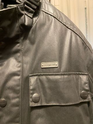 Chaqueta Invierno Moto Triumph Negra Impermeable