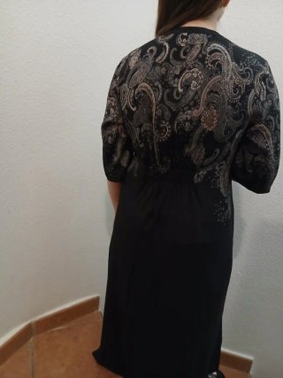 Vestido estampado paisley marca de lujo Gustav.