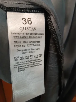 Vestido estampado paisley marca de lujo Gustav.