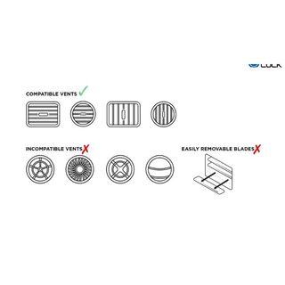 SOPORTE PARA SMARTPHONE PARA REJILLA DE VENTILACIÓN DEL COCHE QUAD LOCK