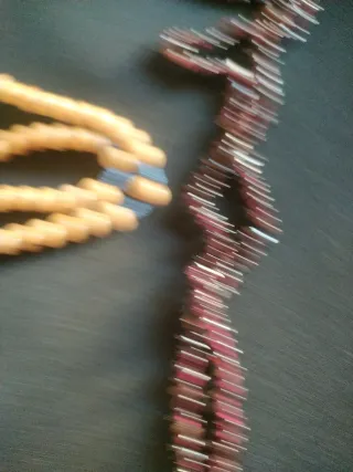 Collana Granati + Rosario Legno Omaggio