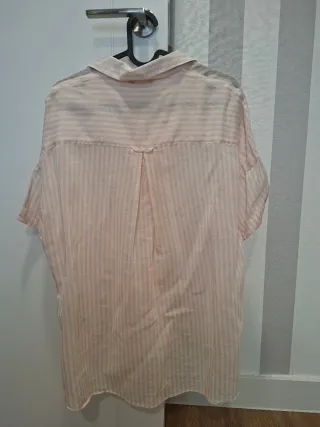 Camisa Massimo Dutti rayas rosa y blanco