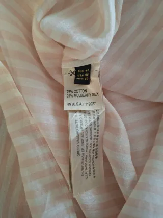 Camisa Massimo Dutti rayas rosa y blanco