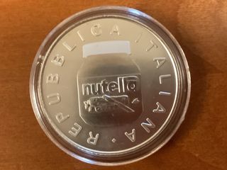Moneta commemorativa Nutella 5 euro argento