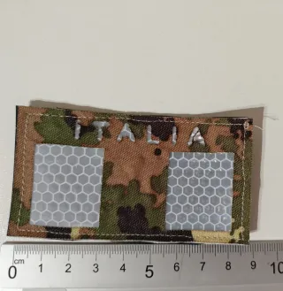 Patch bandiera Italia riflettente