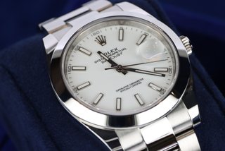 Rolex Datejust 126300 Blanco Acero