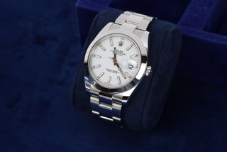 Rolex Datejust 126300 Blanco Acero