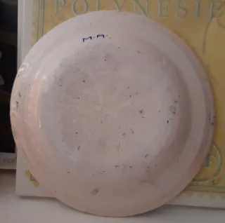 Plato antiguo cerámica pintado a mano manises