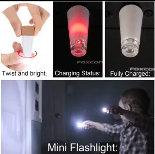 5 Tappi con Luce LED Ricaricabili per Bottiglie di Vino