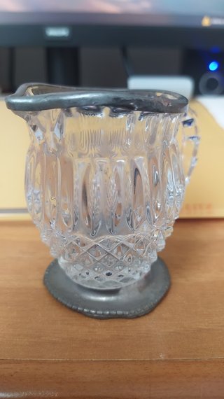 Set 2 Lattiere Vintage Vetro e Metallo