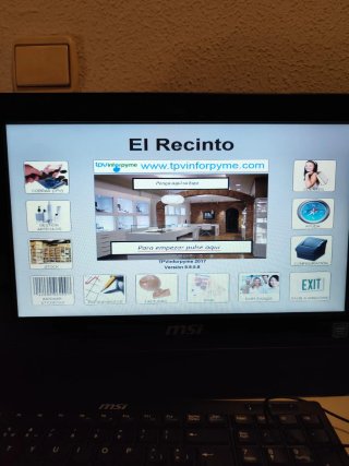 TPV MSI con cajón, teclado y ratón