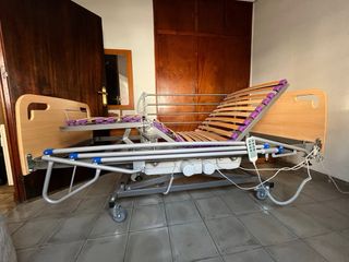 Cama Geriátrica Articulada con Carro Elevador