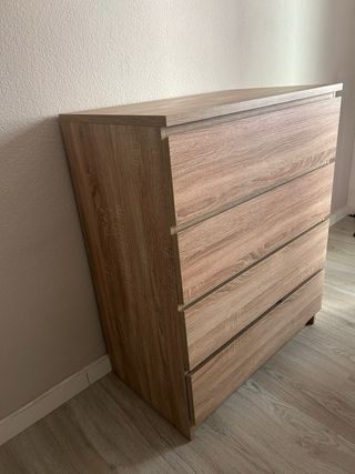 Cómoda Jysk 4 cajones madera (no envio)