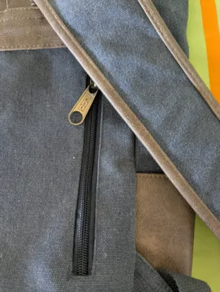 Mochila Misako azul y marrón