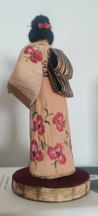 Figura Geisha japonesa Artesanal Vintage