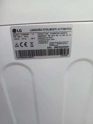 Lavadora LG Direct Drive 6.5 kg