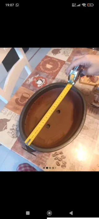 Macetero y plato bonsai cerámica