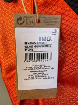 Mochila Padel Bullpadel Negra y Naranja