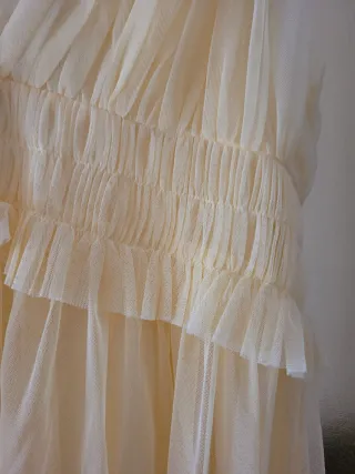 Vestido Zara Tul  Amarillo