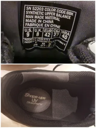 Zapatillas Skechers fitness unisex talla 42