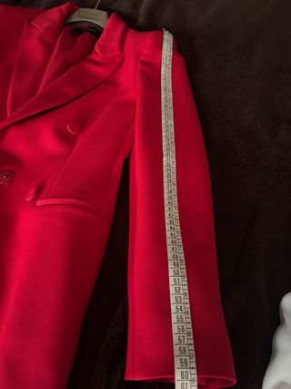 Blazer Zara Rosso Doppio Petto