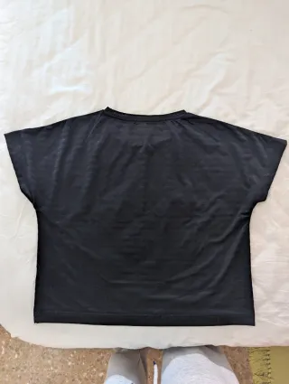 Camiseta Kappa Negra Mujer Talla S