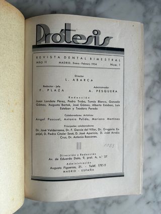 Prótesis 1934