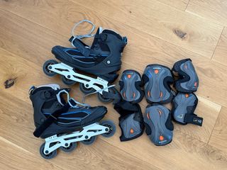 Patines en línea Decathlon Talla 45 + Protecciones