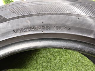 2 Gomas Hankook 245/45 ZR18 100Y (2019), usadas