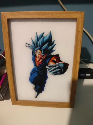 Cuadro Dragon Ball con Luz