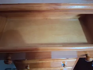 Cómoda de madera con 6 cajones
