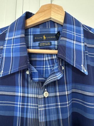 Camisa Ralph Lauren cuadros azul XL