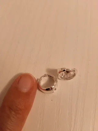 Lote de pendientes plateados