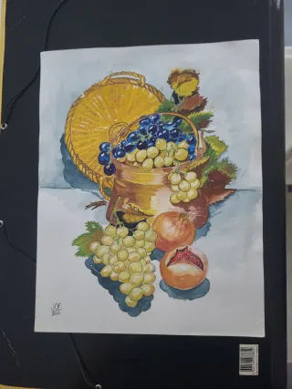 Pintura Acuarela Naturaleza Muerta