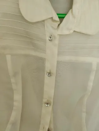 Camisa Caramelo sin mangas beige Talla M