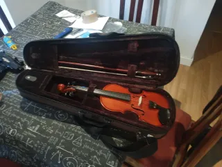 Violín con estuche