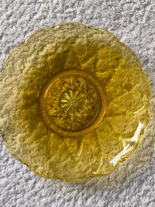 JUEGO PARA POSTRE TARTA BIZCOCHO CRISTAL TALLADO