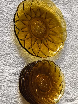 JUEGO PARA POSTRE TARTA BIZCOCHO CRISTAL TALLADO